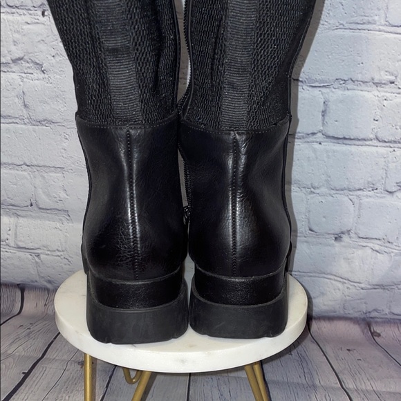 SOUL Naturalizer Black leather Over the Knee Boots Sz 6.5 - Picture 3 of 7